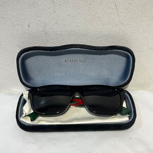 GUCCI グッチ サングラス スクエアフレーム ウェブストライプ GG341S 001 5617-150 green グリーン black ブラック 687908