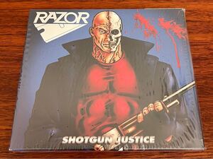 美品 RAZOR SHOTGUN JUSTICE CD SACRIFICE AGGRESSION SLAYER WEHRMACHT POSSESSED VOIVOD cryptic slaughter sod Metallica Soothsayer