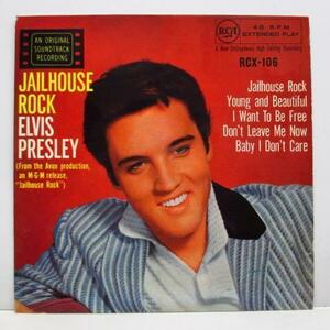 ELVIS PRESLEY-Jailhouse Rock +4 (UK Orig.Trangle Center EP/C