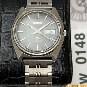 1000円スタート 腕時計 SEIKO セイコー LM LORD MATIC ロードマチック 5606-7000 23石 デイデイト 自動巻 稼働 未オーバーホール W0148