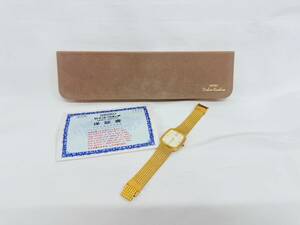 D7276*3　美品　電池交換済　SEIKO　セイコー　Dolce　ドルチェ　5E31-5A90　1P　3針　クオーツ　ゴールド　メンズ　腕時計　ケース付き