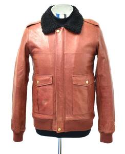 SWAGGER (スワッガー) WINKLE LEATHER JACKET ボア付きレザーブルゾン B ジャケット 3M THINSULATE シンサレート ボア M