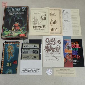 Apple II 5インチFD ウルティマV 運命の戦士 UltimaV Warriors of Destiny オリジン ORIGIN 箱説・布マップ付【20