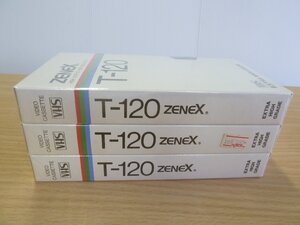 ZENEX T-120 VHS ビデオカセットテープ ３PACK