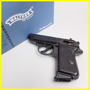 ★マルシン ワルサー PPK WディープブラックABS 発火ブローバック式 モデルガン/STGAマーク/付属品有り/ミリタリー/トイガン&2044000015