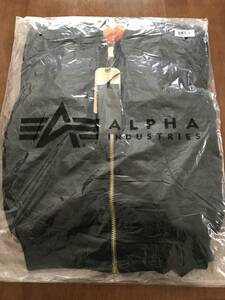 新品 Alpha MA-1 Slim Fit/European Fit MJM44530C1　Sサイズ　アルファ　黒　金ファスナー 未開封品 ブラック×ゴールド