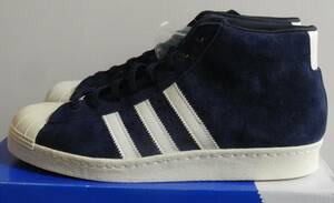 新品 プロモデル ビンテージ DLX 2015年製 JP28.0cm B35247 生産終了 天然皮革 紺 adidas promodel vintage スーパースター ハイカット版