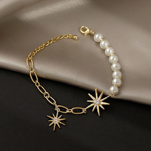 真珠 ブレスレット 淡水珍珠 真珠のブレスレット チェーン 腕輪 装飾品 ジュエリー プレゼント 中国産真珠 高級感 正規品 超綺麗 極上 ZS80