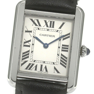 カルティエ CARTIER W5200005 タンクソロ SM クォーツ レディース _862622