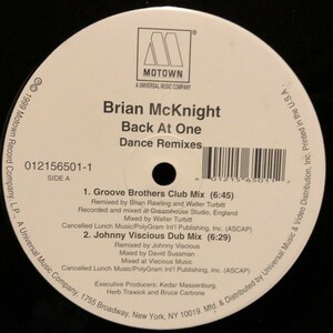 Brian McKnight / Back At One (Dance Remixes)