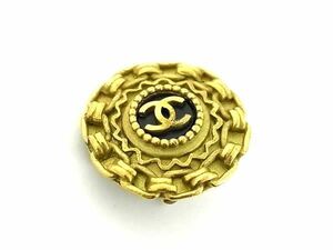 1円 CHANEL シャネル ココマーク 95P 片耳のみ クリップ式 イヤリング アクセサリー レディース ゴールド系×ブラック系 FC5836