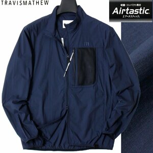 新品 秋冬 トラヴィスマシュー ゴルフ ストレッチ ダブルジップ ナイロン ジャケット M 紺 TravisMathew パッカブル ブルゾン ◇CQ2979A