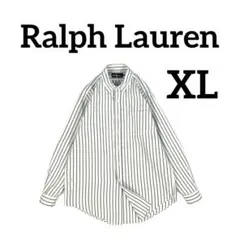 【至高の逸品】 Ralph Lauren XL ストライプ　シャツ 極美品