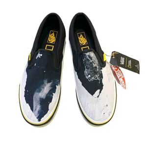 新品Vans x National Geographic Slip-on バンズ ナショナルジオグラフィック コラボ スリッポン USA企画 シューズ US 8.5 26.5cm 南極大陸