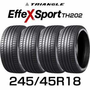 【新品】【2024年製】 輸入サマータイヤ4本セット 245/45R18-100Y TRIANGLE EffeX Sport TH202 / トライアングル 2454518 245/45/18