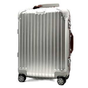 リモワ RIMOWA キャビンツイスト キャリーケース 4輪 35L 1泊～3泊 シルバー ブラウン TSAロック 機内持ち込みサイズ 旅行 6-5-283