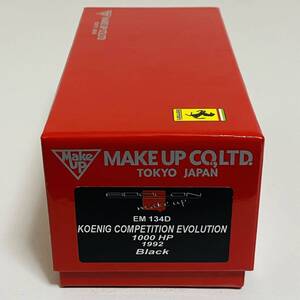 【美品】MAKE UP メイクアップ 1/43 EM 134D EIDOLON アイドロンKOENING COMPETITION EVOLUTION 1000 HP 1992 Black ミニカー 現状品