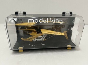 Dハ(0408x1) model king モデルキング ヘリコプター ラジコン USB充電 黄色 ラジコンヘリ 箱付き ★動作未確認 ★商品説明必読