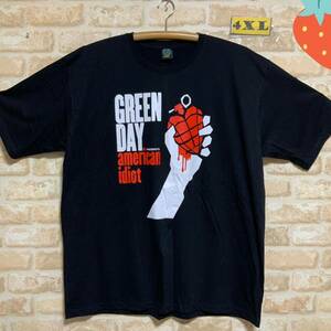 グリーンデイ　Green Day Tシャツ　XXXXL 4XL サイズ　ロックバンド　半袖Tシャツ ビッグ　オーバーサイズ　ブラック