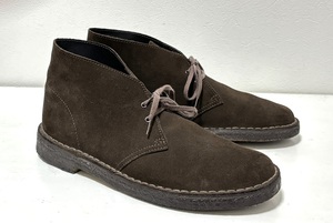 クラークス デザートブーツ ダークブラウン US9 27cm スエード 濃茶　Clarks Desert Boot