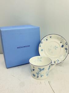 WEDGWOOD◆カップ&ソーサー/STRAWBERRY BLUE