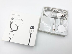 【2in1 Apple Watch / iPhone 充電 ケーブル】 送料込 チャージャー iPhone se 11 10 X Xs Xr 8 7 6 pro plus ライトニングケーブル