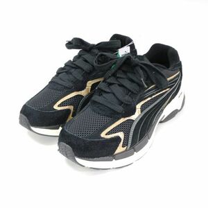 PUMA プーマ TEVERIS NITRO METALLIC スニーカー 396863 24ｃｍ ブラック