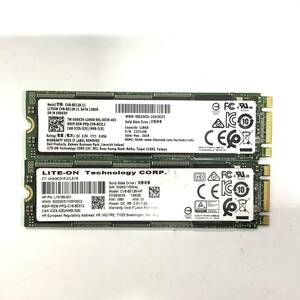 K60513169 LITEON SATA M.2 128GB SSD 2点【中古動作品】