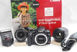 Canon EOS Kiss Digital X ダブルズームキット　（良品） 08-14-19