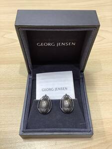 2825◆GEORG JENSEN ジョージジェンセン 2010 ヘリテージコレクション イヤークリップ イヤリング シルバー925 SV925 アクセサリー