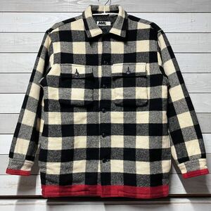 SIZE L GOODENOUGH MORE ABOUT LESS グッドイナフ バッファローチェック ブロックチェック ジャケット ラインネル ネルシャツ ウール MML