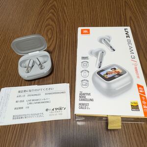 JBL ワイヤレスイヤホン LIVE BEAM3 中古品