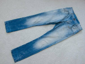 G-STAR RAW ジースターロウ NEW RADAR SLIM W31 L32 ペイント&ダメージ加工 スリムデニム Used