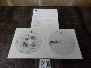 R106☆Apple☆ i tunes3 i photo2 i movie3 install DVD Version1.0☆ i WORK install DVD Version9.0.3☆メディア2枚