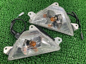 NINJA400 フロントウインカー 左右 7085-615/7086-615 カワサキ 純正 中古 2021年式外し EX400G 7085-615 7086-615 割れ欠け無し 品薄