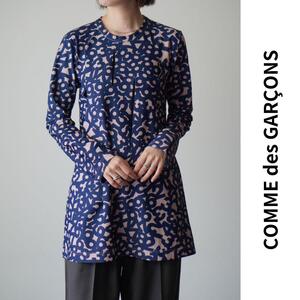 美品 COMMEdesGARCONS カットソー トップス 長袖 カッティングデザイン ミドル丈 ナンバリング 吸水素材 AD2018 近年モデル S