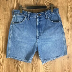 USA製 70s VINTAGE Wrangler カットオフ デニム パンツ メンズ 34×33 Mサイズ位 ショートパンツ ラングラー 古着 e24051803