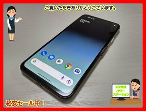 　★【41616WM】 ジャンク SoftBank Google Pixel 4a ジャストブラック 128GB SIMロック解除済 1円 ! 1スタ !