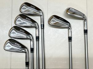 美品 Callaway キャロウェイ EPIC FORGED STAR E19 Speeder EVOLUTION FLEX:R Fujikura ゴルフクラブ アイアン セット 6本 タングステン