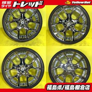 1台分限り 在庫処分 LEXANI 22インチ 9.0J +35 / +20 5H114.3 展示品ホイール 4本セット レグザーニ USDM JDM 棚倉