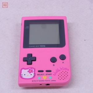 動作品 GBP ゲームボーイポケット 本体のみ MGB-001 ハローキティバージョン サンリオ 任天堂 SANRIO Nintendo【10