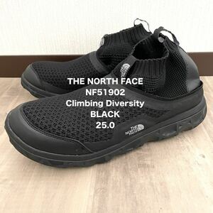 【THE NORTH FACE】ノースフェイス クライミングディバーシティ 2wayシューズ 匿名配送 ブラック 黒 ユニセックス 25.0