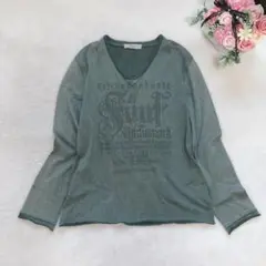 インフルエンス 長袖カットソー レディース トップス カジュアル Tシャツ 英字