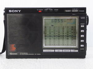 ★☆SONY ワイドFM対応 FM/SW/MWコンパクトラジオ ICF-7600DA 日本製 動作品 オマケ新品電池付き☆★