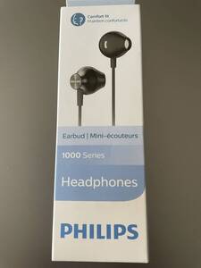 新品◆フィリップス PHILIPS/有線イヤホン TAUE100/インイヤーヘッドホン/低音クリスタルクリアサウンド/ブラック/送料無料