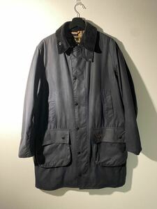 正規 Barbour バブアー SL BORDER WAXED COTTON ボーダー オイルド コート ジャケット ネイビー MWX0534NY91 1702474 42紺 本物3050