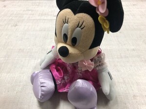 ディズニー DISNEY プリンセス ミニーマウス ビビディ・バビディ・ブティック製 キャラクター ぬいぐるみ レディース リボン付き ピンク