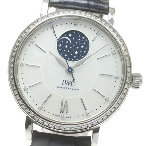 IWC IWC SCHAFFHAUSEN IW459001 ポートフィノ オートマティック 37 12Pダイヤ 自動巻き ボーイズ _845682