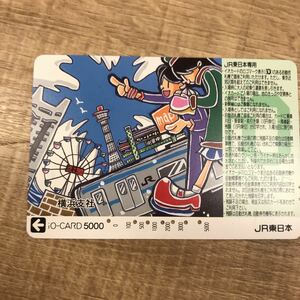 イオカード209系京浜東北線と地図を持つ男女の絵JR東日本横浜支社限定使用済み