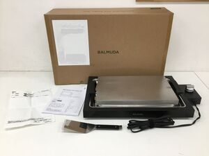 ●営AD954-140【通電確認済】BALMUDA バルミューダ The Plate Pro K10A-BK ホットプレート ブラック / 取扱説明書 EDION長期修理保証付 /w